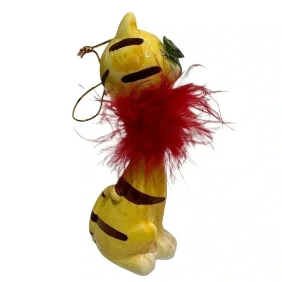 Cool Cat Bobble Head Christmas Tree Ornament 5” - Picture 4 of 4